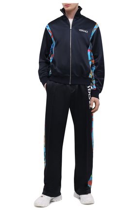 Мужской толстовка VERSACE темно-синего цвета по цене 94600 руб., арт. A89008/1F00108 | Фото 2 Мужской толстовка VERSACE темно-синего цвета, арт. A89008/1F00108 | Фото 2