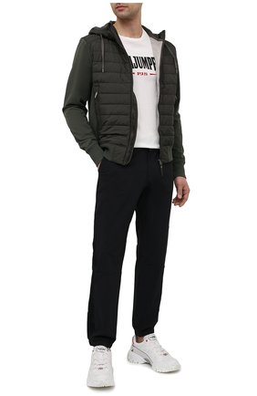 Мужской комбинированный бомбер ivor PARAJUMPERS хаки цвета по цене 31150 руб., арт. FP01/IV0R | Фото 2 Мужской комбинированный бомбер ivor PARAJUMPERS хаки цвета, арт. FP01/IV0R | Фото 2