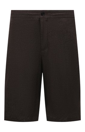 Мужские льняные шорты ERMENEGILDO ZEGNA коричневого цвета по цене 43350 руб., арт. UUI32/TB11 | Фото 1 Мужские льняные шорты ERMENEGILDO ZEGNA коричневого цвета, арт. UUI32/TB11 | Фото 1