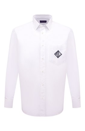 Мужская хлопковая рубашка RALPH LAUREN белого цвета по цене 44550 руб., арт. 790827746 | Фото 1 Мужская хлопковая рубашка RALPH LAUREN белого цвета, арт. 790827746 | Фото 1