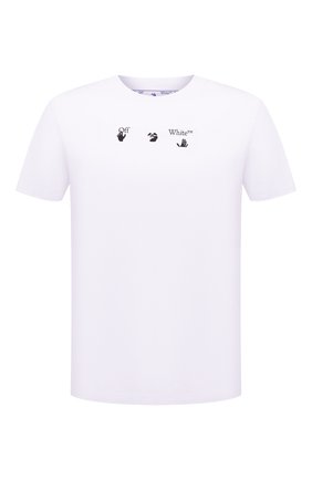 Мужская хлопковая футболка OFF-WHITE белого цвета по цене 26050 руб., арт. 0MAA027S21JER012 | Фото 1 Мужская хлопковая футболка OFF-WHITE белого цвета, арт. 0MAA027S21JER012 | Фото 1