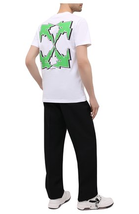 Мужская хлопковая футболка OFF-WHITE белого цвета по цене 26050 руб., арт. 0MAA027S21JER012 | Фото 2 Мужская хлопковая футболка OFF-WHITE белого цвета, арт. 0MAA027S21JER012 | Фото 2