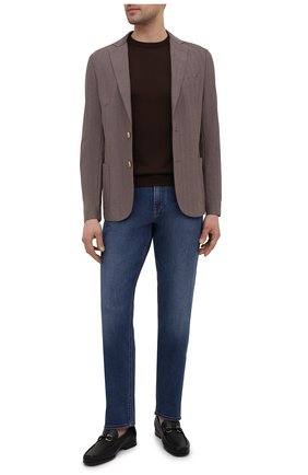 Мужской хлопковый джемпер IL BORGO CASHMERE темно-коричневого цвета по цене 26350 руб., арт. 55-854G0 | Фото 2 Мужской хлопковый джемпер IL BORGO CASHMERE темно-коричневого цвета, арт. 55-854G0 | Фото 2