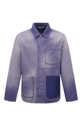 Мужская джинсовая куртка VALENTINO фиолетового цвета, арт. VV3DC01R76A | Фото 1 (Рукава: Длинные; Материал внешний: Хлопок, Деним; Длина (верхняя одежда): Короткие; Кросс-КТ: Деним, Куртка; Стили: Романтичный; Региональные ограничения белый список (Axapta Mercury): RU)
