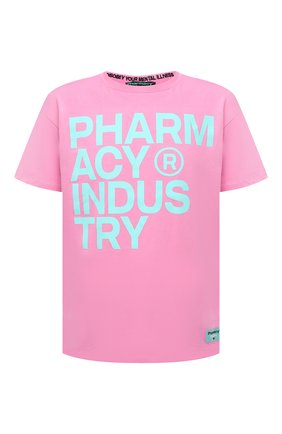 Мужская хлопковая футболка PHARMACY INDUSTRY розового цвета по цене 9675 руб., арт. PHM227 | Фото 1 Мужская хлопковая футболка PHARMACY INDUSTRY розового цвета, арт. PHM227 | Фото 1