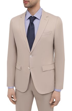 Мужской хлопковый костюм BOSS бежевого цвета по цене 55500 руб., арт. 50450532 | Фото 2 Мужской хлопковый костюм BOSS бежевого цвета, арт. 50450532 | Фото 2