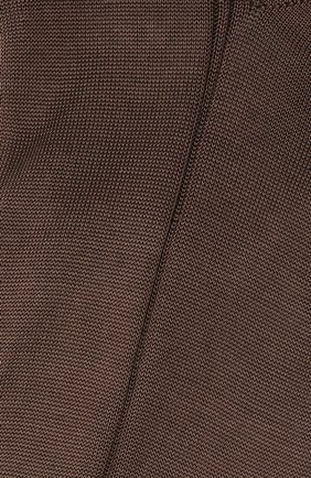 Мужские шелковые носки BRIONI коричневого цвета, арт. 0VMC/P3Z21 | Фото 2 (Материал внешний: Шелк; Кросс-КТ: бельё)