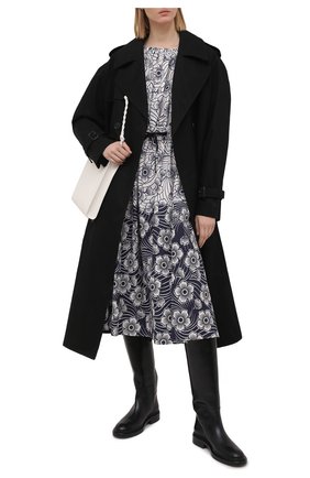Женское хлопковое платье MONCLER синего цвета по цене 80900 руб., арт. G1-093-2G712-10-5956S | Фото 2 Женское хлопковое платье MONCLER синего цвета, арт. G1-093-2G712-10-5956S | Фото 2