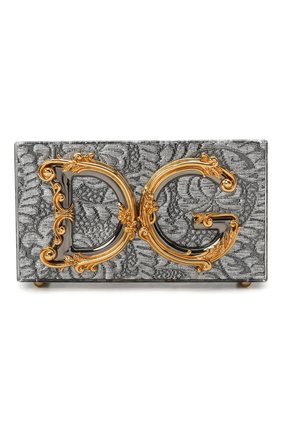 Женская сумка dg girls DOLCE & GABBANA серебряного цвета по цене 213000 руб., арт. BB6942/A0001 | Фото 1 Женская сумка dg girls DOLCE & GABBANA серебряного цвета, арт. BB6942/A0001 | Фото 1 (Материал: Металл; Сумки-технические: Сумки через плечо; Ремень/цепочка: С цепочкой, На ремешке; Размер: mini; Женское Кросс-КТ: Вечерняя сумка)