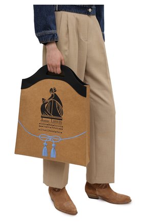 Женская сумка LANVIN бежевого цвета по цене 67550 руб., арт. LM-BGNT00-KRB0-P21 | Фото 2 Женская сумка LANVIN бежевого цвета, арт. LM-BGNT00-KRB0-P21 | Фото 2