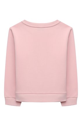 Детский хлопковый свитшот LANVIN розового цвета по цене 17900 руб., арт. N15027 | Фото 2 Детский хлопковый свитшот LANVIN розового цвета, арт. N15027 | Фото 2