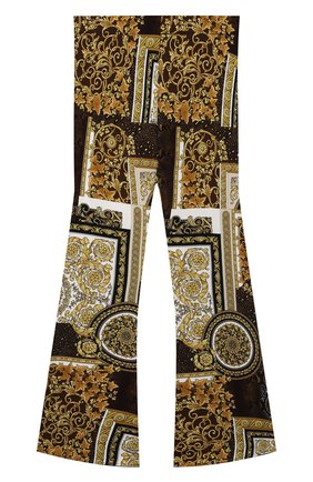 Детские брюки из вискозы VERSACE разноцветного цвета по цене 35700 руб., арт. 1000038/1A00301/8A-14A | Фото 1 Детские брюки из вискозы VERSACE разноцветного цвета, арт. 1000038/1A00301/8A-14A | Фото 1