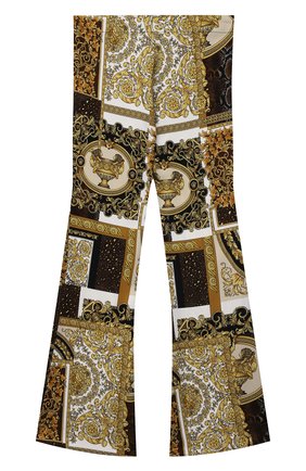 Детские брюки из вискозы VERSACE разноцветного цвета по цене 35700 руб., арт. 1000038/1A00301/8A-14A | Фото 2 Детские брюки из вискозы VERSACE разноцветного цвета, арт. 1000038/1A00301/8A-14A | Фото 2