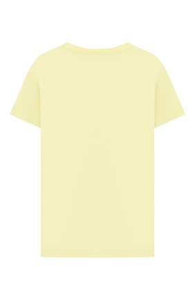 Детский хлопковая футболка IL GUFO желтого цвета, арт. P21TS271M0014/10A-12A | Фото 2 (Материал внешний: Хлопок; Рукава: Короткие; Региональные ограничения белый список (Axapta Mercury): RU; Ростовка одежда: 9 лет | 134 см)