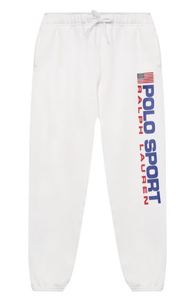 Детские хлопковые джоггеры POLO RALPH LAUREN белого цвета по цене 7995 руб., арт. 313837721 | Фото 1 Детские хлопковые джоггеры POLO RALPH LAUREN белого цвета, арт. 313837721 | Фото 1