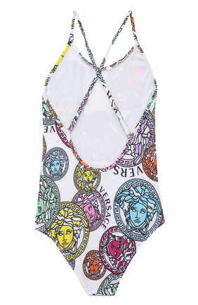 Детского слитный купальник VERSACE разноцветного цвета по цене 18550 руб., арт. 1000278/1A00353/4A-6A | Фото 2 Детского слитный купальник VERSACE разноцветного цвета, арт. 1000278/1A00353/4A-6A | Фото 2