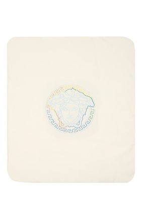 Детского хлопковое одеяло VERSACE голубого цвета, арт. 1000092/1A00239 | Фото 3 (Материал: Текстиль, Хлопок; Региональные ограничения белый список (Axapta Mercury): RU)