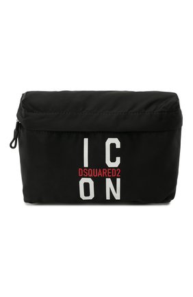 Детская поясная сумка DSQUARED2 черного цвета по цене 12650 руб., арт. DQ0266-D005T | Фото 1 Детская поясная сумка DSQUARED2 черного цвета, арт. DQ0266-D005T | Фото 1