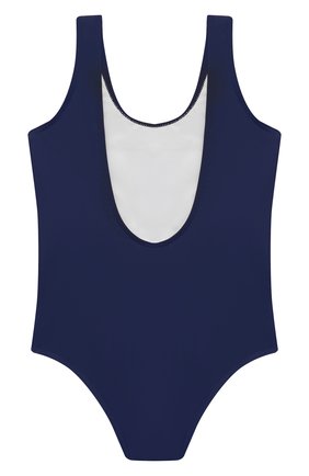 Детского слитный купальник MOSCHINO синего цвета по цене 7445 руб., арт. HBL00B/LKA00/4A-8A | Фото 2 Детского слитный купальник MOSCHINO синего цвета, арт. HBL00B/LKA00/4A-8A | Фото 2 (Материал внешний: Синтетический материал; Девочки Кросс-КТ: Купальники-пляж; Ростовка одежда: 4 года | 104 см, 5 лет | 110 см, 6 лет | 116 см, 8 лет | 128 см)