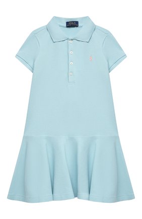 Детское хлопковое платье POLO RALPH LAUREN светло-голубого цвета по цене 7985 руб., арт. 313698754 | Фото 1 Детское хлопковое платье POLO RALPH LAUREN светло-голубого цвета, арт. 313698754 | Фото 1 (Материал внешний: Хлопок; Девочки Кросс-КТ: Платье-одежда; Случай: Повседневный; Рукава: Короткие; Ростовка одежда: 9 лет | 134 см, 8 лет | 128 см)