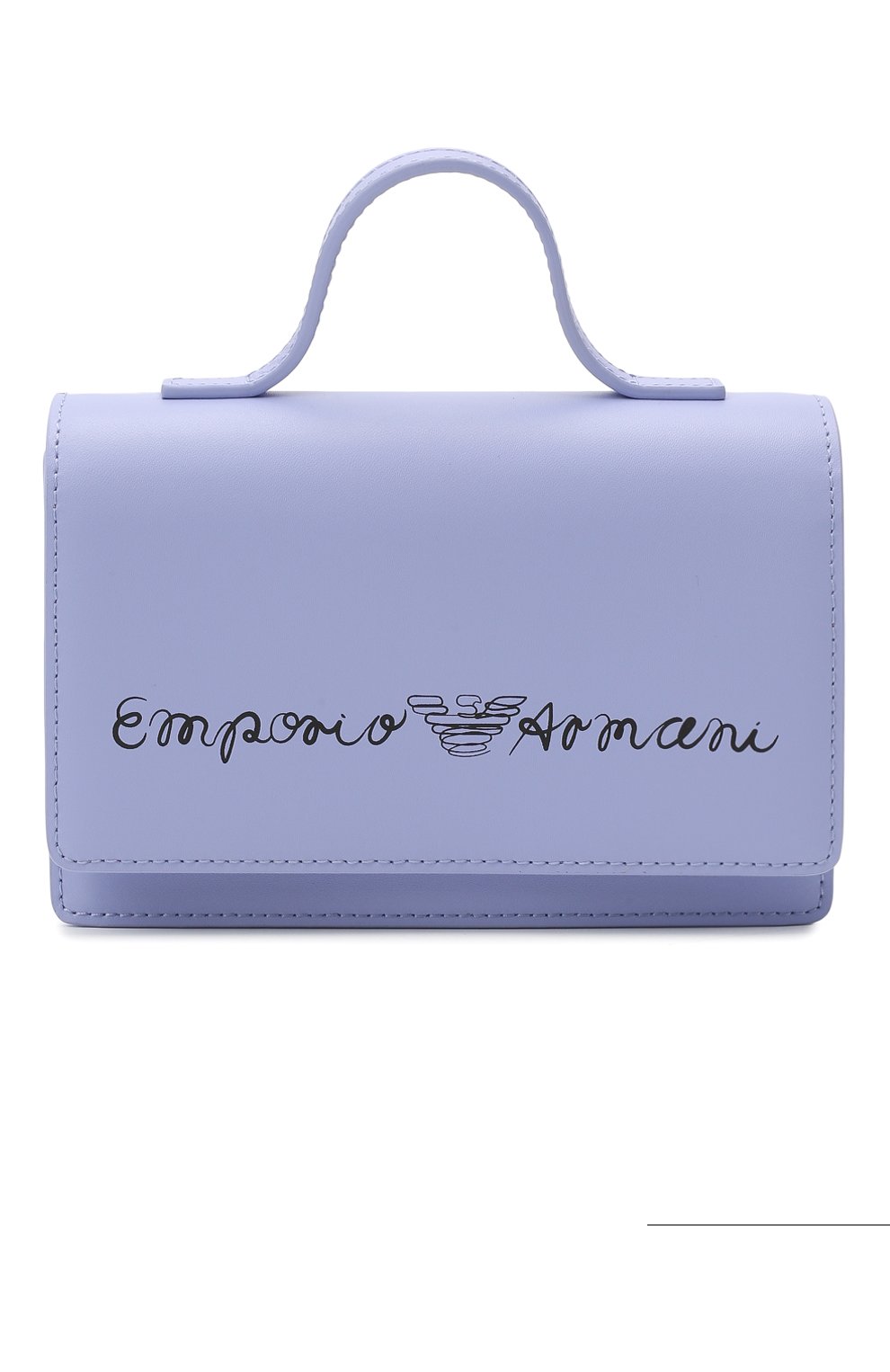 Детская кожаная сумка EMPORIO ARMANI сиреневого цвета, арт. 392537/1P560 | Фото 1