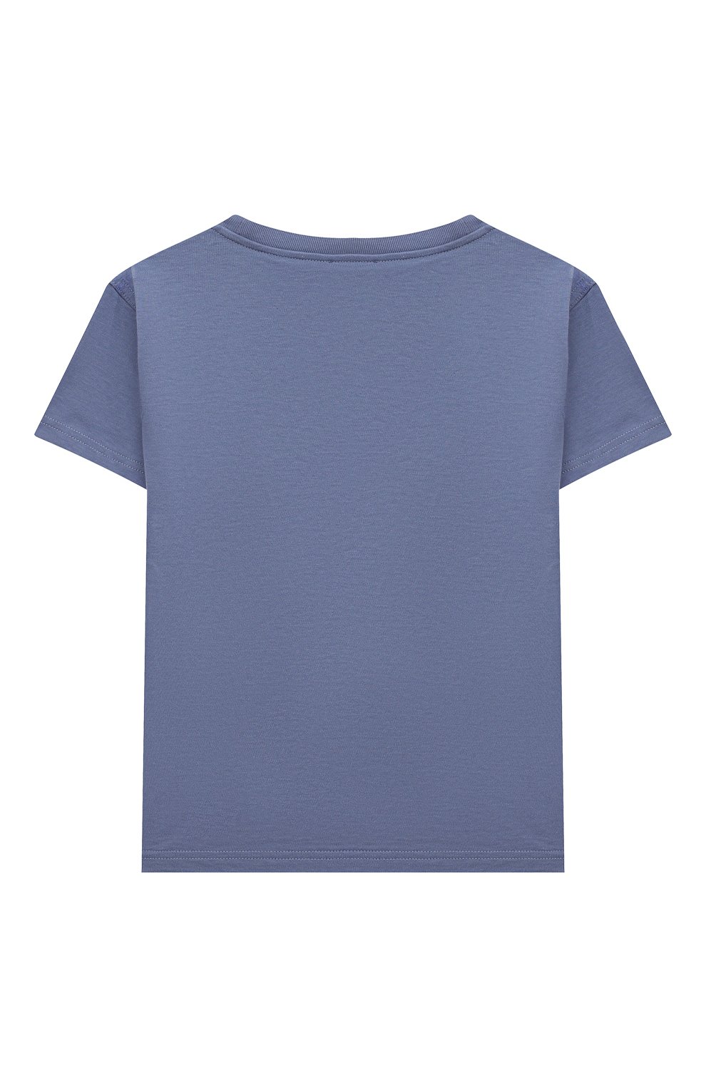 Детская хлопковая футболка IL GUFO голубого цвета, арт. P21TS288M0014/2A-4A | Фото 2 (Рукава: Короткие; Региональные ограничения белый список (Axapta Mercury): RU; Материал внешний: Хлопок; Мальчики Кросс-КТ: Футболка-одежда; Ростовка одежда: 18 мес | 86 см, 2 года | 92 см, 3 года | 98 см)