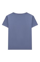 Детская хлопковая футболка IL GUFO голубого цвета, арт. P21TS288M0014/2A-4A | Фото 2 (Рукава: Короткие; Региональные ограничения белый список (Axapta Mercury): RU; Материал внешний: Хлопок; Мальчики Кросс-КТ: Футболка-одежда; Ростовка одежда: 18 мес | 86 см, 2 года | 92 см, 3 года | 98 см)