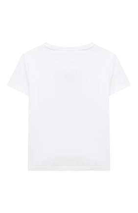Детская хлопковая футболка IL GUFO белого цвета, арт. P21TS288M0014/2A-4A | Фото 2 (Материал внешний: Хлопок; Рукава: Короткие; Региональные ограничения белый список (Axapta Mercury): RU; Ростовка одежда: 18 мес | 86 см, 2 года | 92 см, 3 года | 98 см)