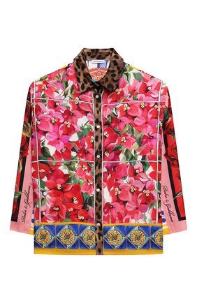 Детское шелковая блузка DOLCE & GABBANA разноцветного цвета по цене 37200 руб., арт. L55S18/G7YSF/8-14 | Фото 1 Детское шелковая блузка DOLCE & GABBANA разноцветного цвета, арт. L55S18/G7YSF/8-14 | Фото 1 (Рукава: Длинные; Материал внешний: Шелк; Ростовка одежда: 10 - 11 лет | 140 - 146см, 12 лет | 152 см, 8 лет | 128 см)