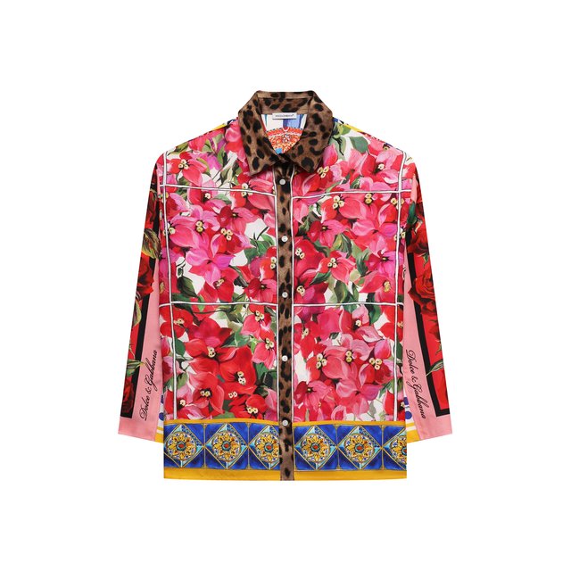 Шелковая блузка Dolce & Gabbana L55S18/G7YSF/2-6