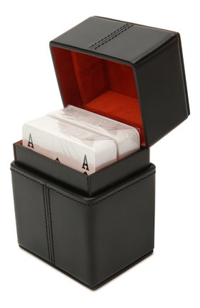 Набор игральных карт в футляре JIL SANDER черного цвета по цене 0 руб., арт. JSPS840157-WSS69156S | Фото 3 Набор игральных карт в футляре JIL SANDER черного цвета, арт. JSPS840157-WSS69156S | Фото 3