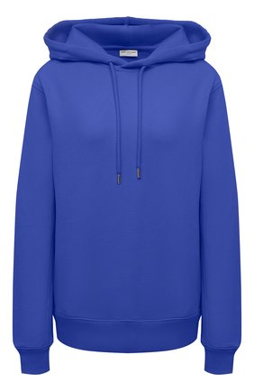 Женский хлопковое худи DRIES VAN NOTEN синего цвета по цене 29950 руб., арт. 211-11176-2629 | Фото 1 Женский хлопковое худи DRIES VAN NOTEN синего цвета, арт. 211-11176-2629 | Фото 1