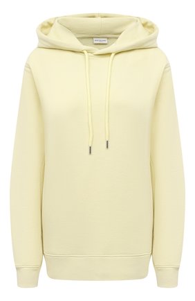 Женский хлопковое худи DRIES VAN NOTEN желтого цвета по цене 27400 руб., арт. 211-11176-2629 | Фото 1 Женский хлопковое худи DRIES VAN NOTEN желтого цвета, арт. 211-11176-2629 | Фото 1 (Длина (для топов): Стандартные; Материал внешний: Хлопок; Рукава: Длинные; Женское Кросс-КТ: Худи-одежда; Стили: Спорт-шик)