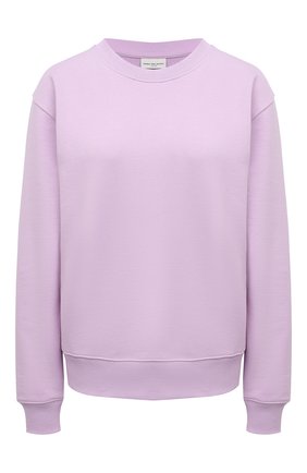 Женский хлопковый свитшот DRIES VAN NOTEN сиреневого цвета по цене 23600 руб., арт. 211-11173-2629 | Фото 1 Женский хлопковый свитшот DRIES VAN NOTEN сиреневого цвета, арт. 211-11173-2629 | Фото 1