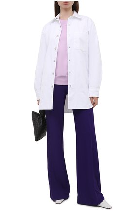 Женский хлопковый свитшот DRIES VAN NOTEN сиреневого цвета по цене 23600 руб., арт. 211-11173-2629 | Фото 2 Женский хлопковый свитшот DRIES VAN NOTEN сиреневого цвета, арт. 211-11173-2629 | Фото 2