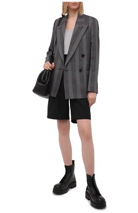 Женский хлопковая майка DRIES VAN NOTEN серого цвета по цене 10950 руб., арт. 211-11146-2600 | Фото 2 Женский хлопковая майка DRIES VAN NOTEN серого цвета, арт. 211-11146-2600 | Фото 2 (Материал внешний: Хлопок; Длина (для топов): Стандартные; Стили: Спорт-шик; Рукава: Без рукавов; Кросс-КТ: без рукавов; Женское Кросс-КТ: Майка-одежда)