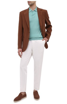 Мужские текстильные лоферы summer walk LORO PIANA коричневого цвета по цене 55900 руб., арт. FAL6177 | Фото 2 Мужские текстильные лоферы summer walk LORO PIANA коричневого цвета, арт. FAL6177 | Фото 2