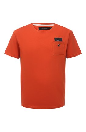 Мужская хлопковая футболка TEE LIBRARY оранжевого цвета по цене 6480 руб., арт. TSK-TS-06 | Фото 1 Мужская хлопковая футболка TEE LIBRARY оранжевого цвета, арт. TSK-TS-06 | Фото 1