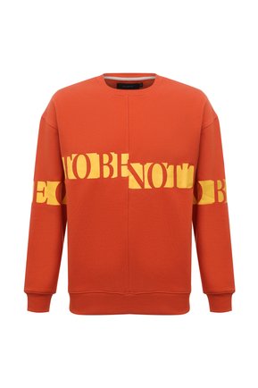 Мужской хлопковый свитшот TEE LIBRARY оранжевого цвета по цене 9950 руб., арт. TSK-SW-38 | Фото 1 Мужской хлопковый свитшот TEE LIBRARY оранжевого цвета, арт. TSK-SW-38 | Фото 1