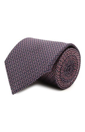 Мужской шелковый галстук BRIONI розового цвета, арт. 061Q00/P0498 | Фото 1 (Материал: Текстиль, Шелк; Принт: С принтом; Региональные ограничения белый список (Axapta Mercury): RU)
