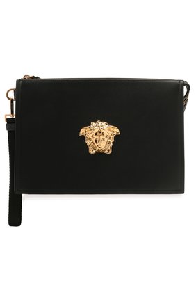 Мужская кожаная борсетка la medusa VERSACE черного цвета по цене 62950 руб., арт. DP87631/DVT8ME | Фото 1 Мужская кожаная борсетка la medusa VERSACE черного цвета, арт. DP87631/DVT8ME | Фото 1
