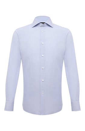 Мужская хлопковая сорочка ERMENEGILDO ZEGNA голубого цвета по цене 31700 руб., арт. 901331/9MS0BA | Фото 1 Мужская хлопковая сорочка ERMENEGILDO ZEGNA голубого цвета, арт. 901331/9MS0BA | Фото 1