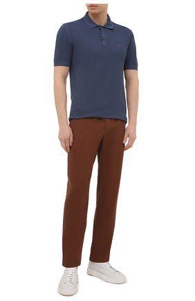 Мужское хлопковое поло ZEGNA COUTURE голубого цвета по цене 45050 руб., арт. CWC96/C32 | Фото 2 Мужское хлопковое поло ZEGNA COUTURE голубого цвета, арт. CWC96/C32 | Фото 2