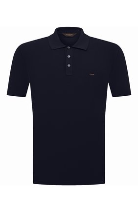 Мужское хлопковое поло ZEGNA COUTURE темно-синего цвета по цене 45050 руб., арт. CWC96/C32 | Фото 1 Мужское хлопковое поло ZEGNA COUTURE темно-синего цвета, арт. CWC96/C32 | Фото 1