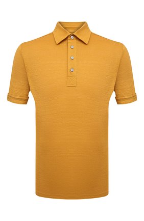Мужское льняное поло ERMENEGILDO ZEGNA желтого цвета по цене 33050 руб., арт. UU564/723 | Фото 1 Мужское льняное поло ERMENEGILDO ZEGNA желтого цвета, арт. UU564/723 | Фото 1