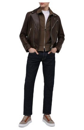 Мужские текстильные кеды GIORGIO ARMANI бежевого цвета по цене 51100 руб., арт. X2X148/XM901 | Фото 2 Мужские текстильные кеды GIORGIO ARMANI бежевого цвета, арт. X2X148/XM901 | Фото 2
