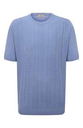 Мужской хлопковый джемпер CANALI голубого цвета по цене 35950 руб., арт. C0719B/MK01131 | Фото 1 Мужской хлопковый джемпер CANALI голубого цвета, арт. C0719B/MK01131 | Фото 1 (Длина (для топов): Стандартные; Материал внешний: Хлопок; Рукава: Короткие; Мужское Кросс-КТ: Джемперы; Принт: Без принта; Стили: Кэжуэл; Big sizes: Big Sizes; Вырез: Круглый)