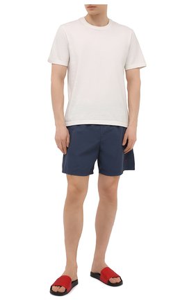 Мужские плавки-шорты STONE ISLAND темно-синего цвета по цене 17200 руб., арт. 7415B02X5 | Фото 2 Мужские плавки-шорты STONE ISLAND темно-синего цвета, арт. 7415B02X5 | Фото 2 (Материал внешний: Синтетический материал; Мужское Кросс-КТ: плавки-шорты; Принт: Без принта)