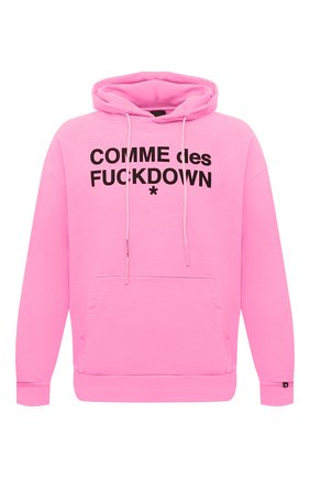 Мужской хлопковое худи COMME DES FUCKDOWN фуксия цвета по цене 9595 руб., арт. CDFU1100 | Фото 1 Мужской хлопковое худи COMME DES FUCKDOWN фуксия цвета, арт. CDFU1100 | Фото 1