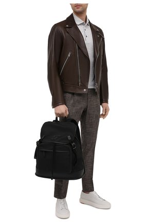 Мужской комбинированный рюкзак SALVATORE FERRAGAMO черного цвета по цене 139000 руб., арт. Z-0742701 | Фото 2 Мужской комбинированный рюкзак SALVATORE FERRAGAMO черного цвета, арт. Z-0742701 | Фото 2